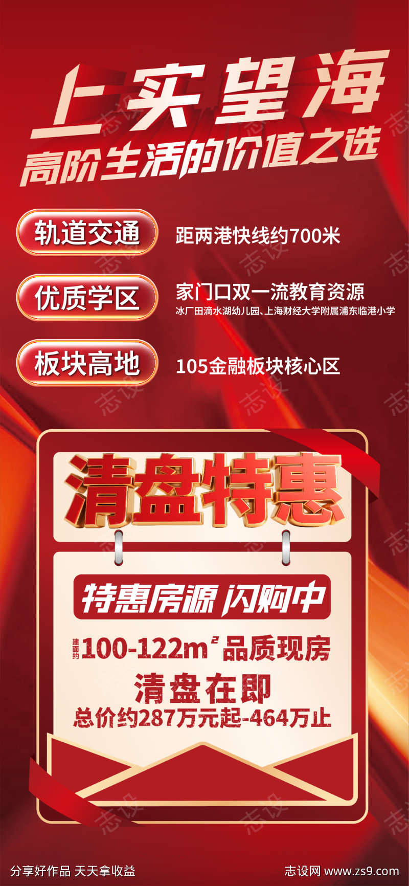 渠道特价房海报