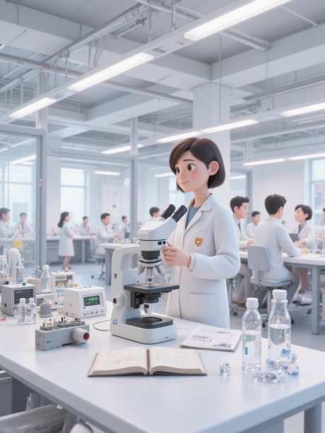 实验室里的女科学家_源文件下载_PNG格式_960X1280像素-科技,研究,实验室-作品编号:2025051511292991-志设-zs9.com