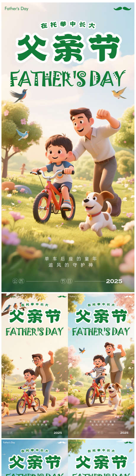 父亲节系列海报