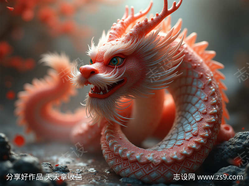 一条红色的龙
