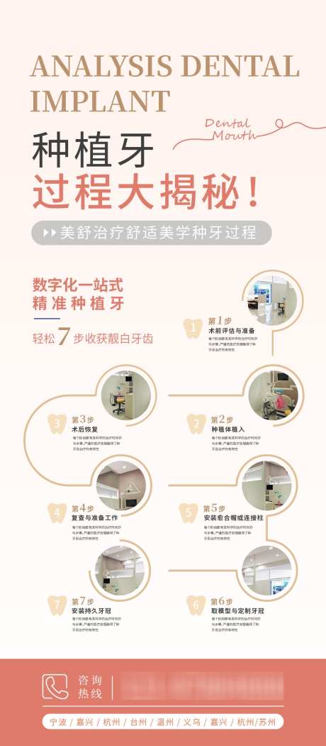 牙科宣传活动步骤流程海报_源文件下载_AI格式_1000X2285像素-海报,时尚,种牙-作品编号:2025051710314190-志设-zs9.com