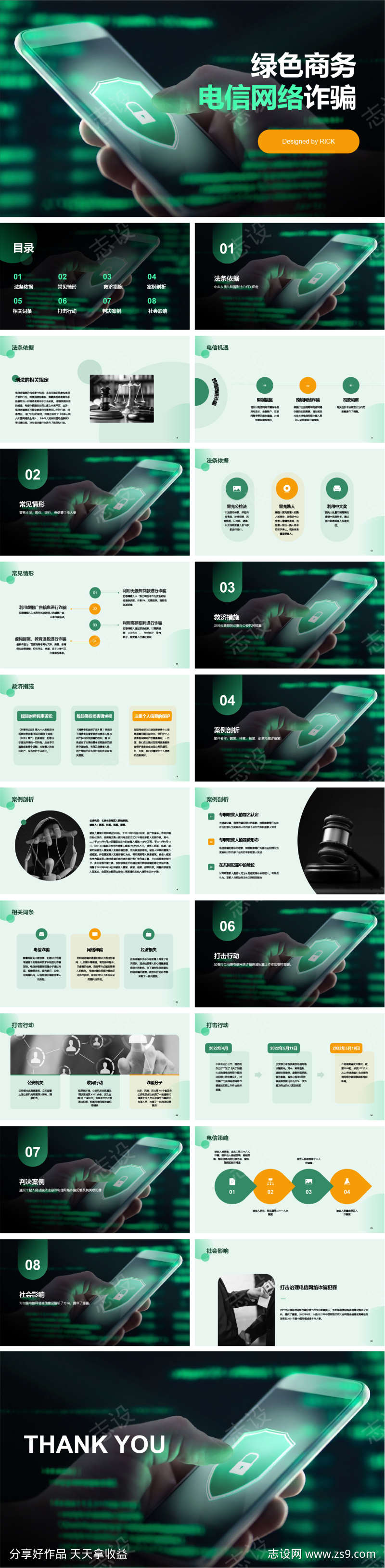 绿色商务电信网络防诈骗PPT