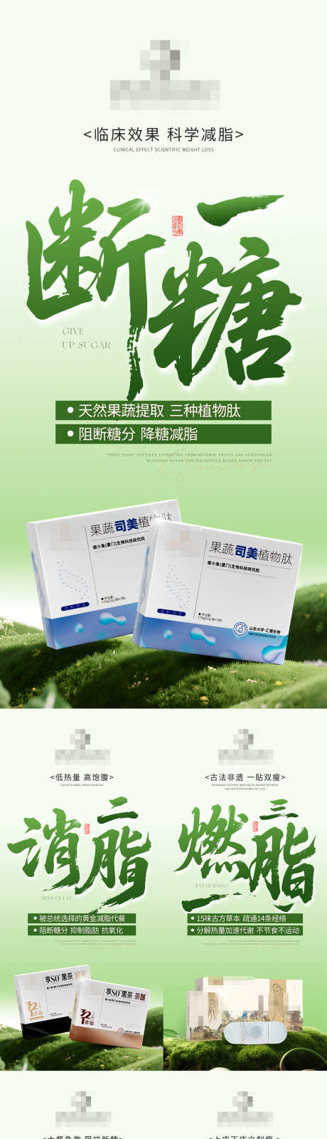 减肥瘦身产品宣传海报_源文件下载_PSD格式_1242X5436像素-燃脂,消脂,断糖-作品编号:2025051714006443-志设-zs9.com