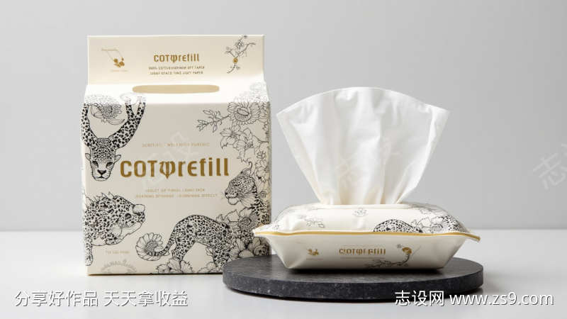 棉和软纸拍摄素材