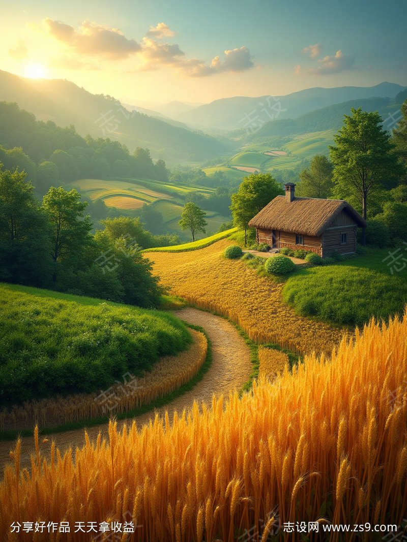 五谷杂粮组成的美丽风景