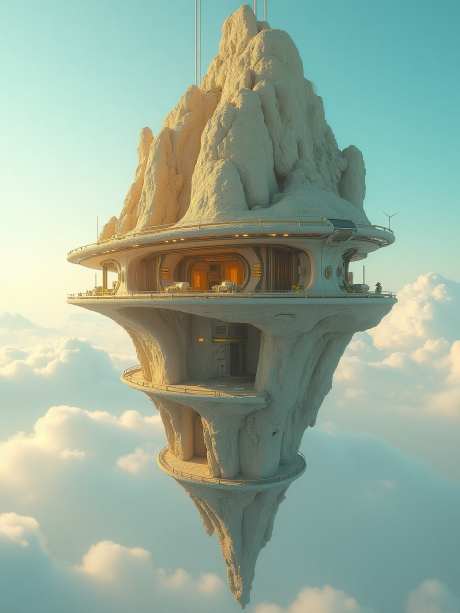 梦幻飞行岛_AI图片下载_euler采样_960X1280像素-岩石,云层,岛屿-作品编号:2025051715275697-志设-zs9.com
