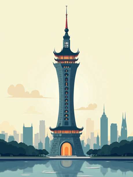 武汉黄河塔_AI图片下载_euler采样_960X1280像素-素材,建筑,武汉-作品编号:2025051715293678-志设-zs9.com