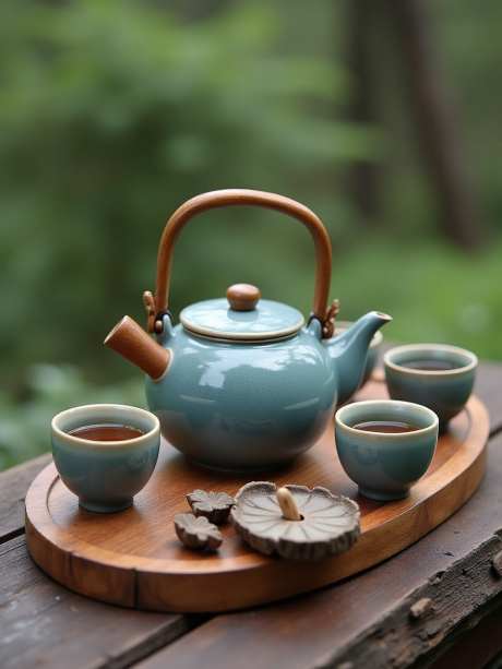 木桌上的一套茶具_源文件下载_PNG格式_960X1280像素-电商,瓷器,茶杯-作品编号:2025051716144043-志设-zs9.com