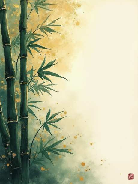 手绘风格的竹子_AI图片下载_euler采样_960X1280像素-写意,中国风,手绘-作品编号:2025051717349004-志设-zs9.com