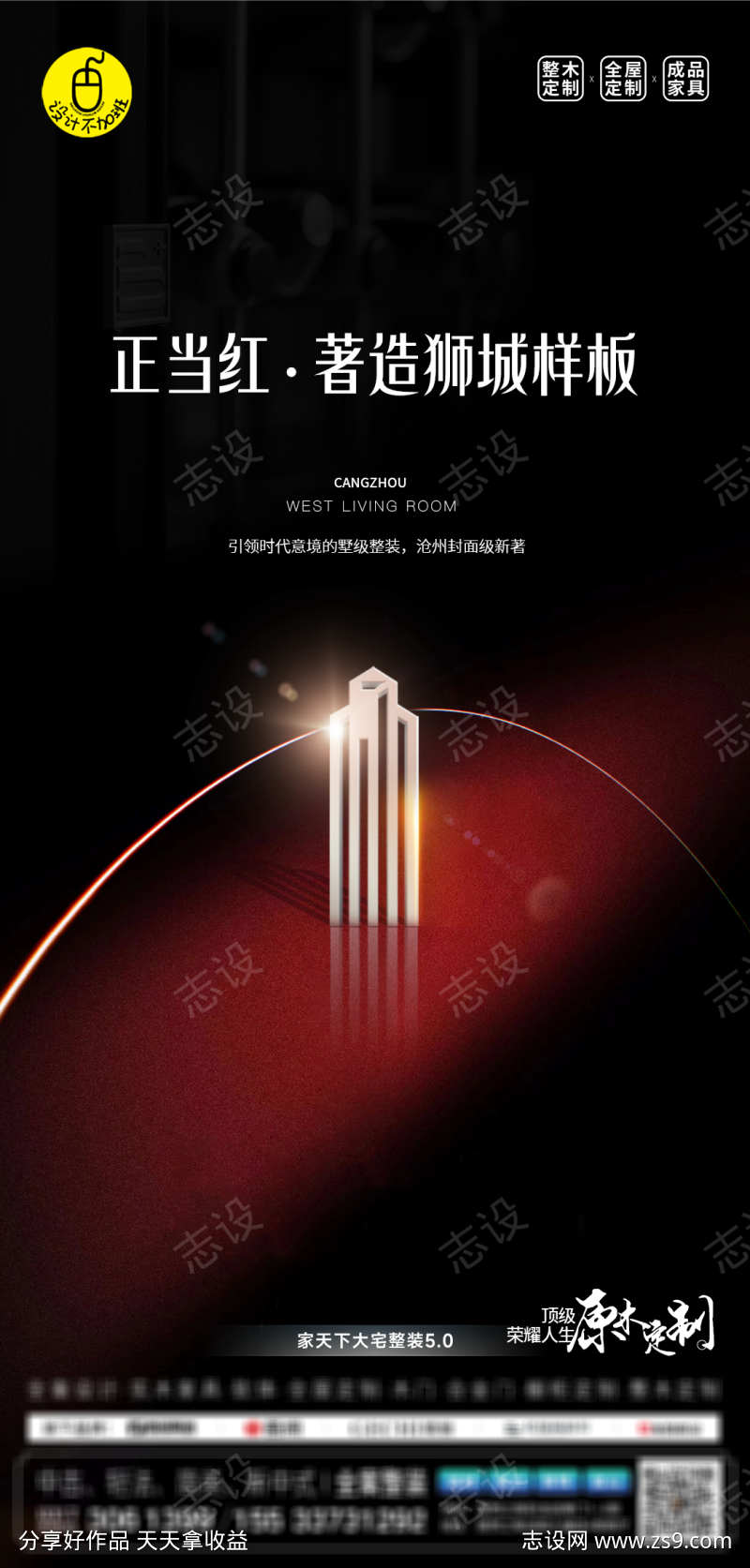 高端全屋定制海报