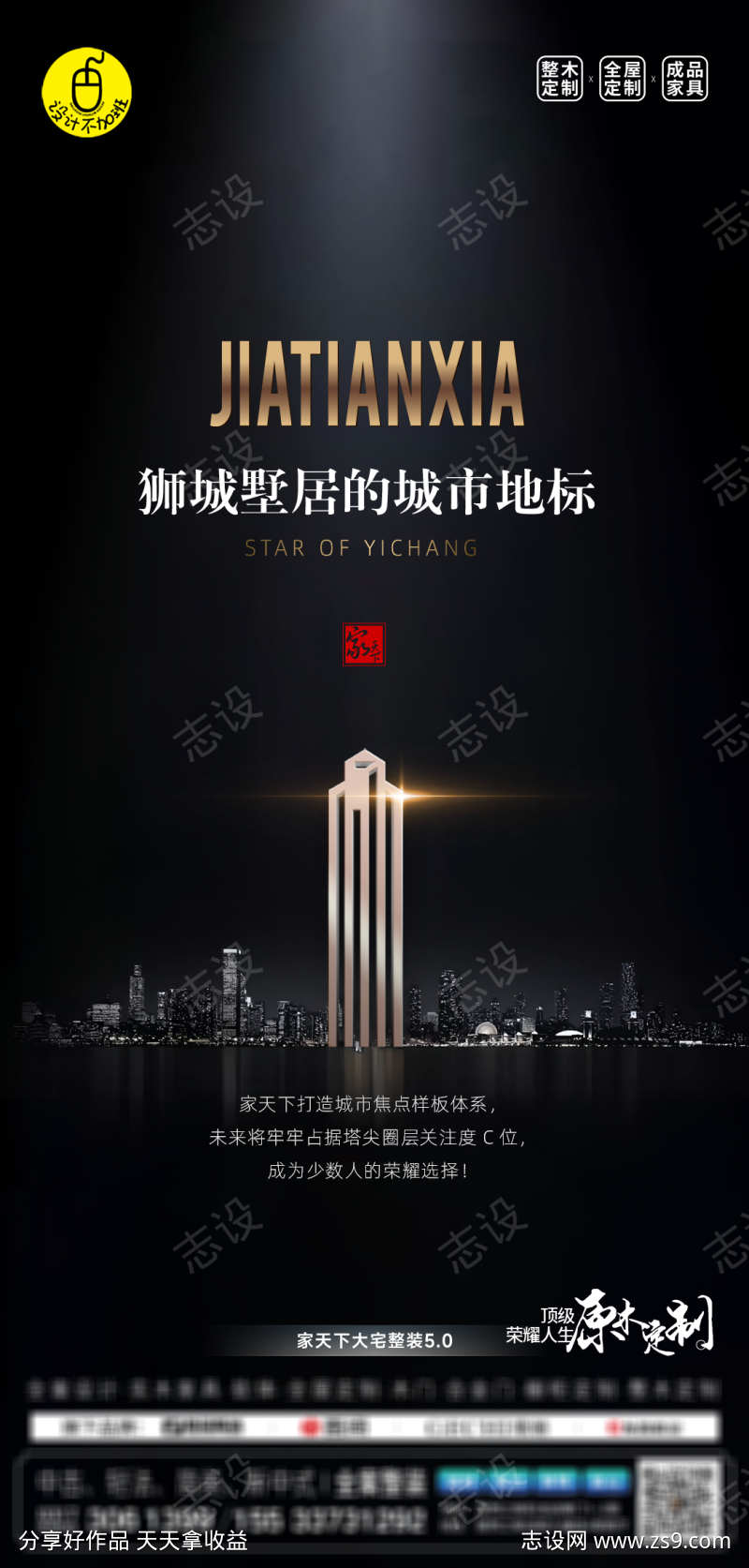 高端全屋定制海报