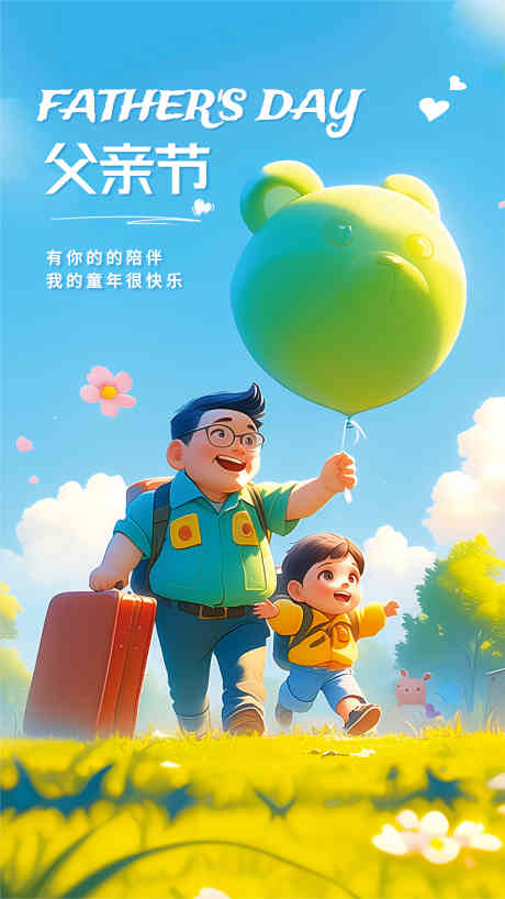 父亲节海报_源文件下载_CDR格式_4121X7325像素-父爱,爸爸,亲子-作品编号:2025051710452445-志设-zs9.com