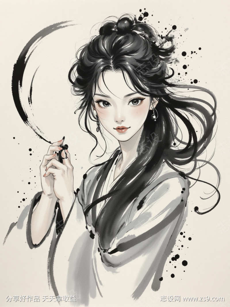 中国墨水风格