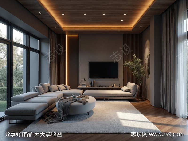 高级灰色室内设计