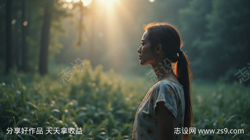 森林人物拍摄