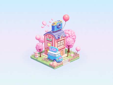 异想天开的插图_AI图片下载_euler采样_1280X960像素-微缩小屋,像素,卡通-作品编号:2025051814505462-志设-zs9.com