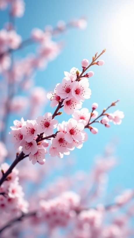 阳光下的樱花_AI图片下载_euler采样_864X1536像素-花朵,樱花,风景-作品编号:2025051816186356-志设-zs9.com