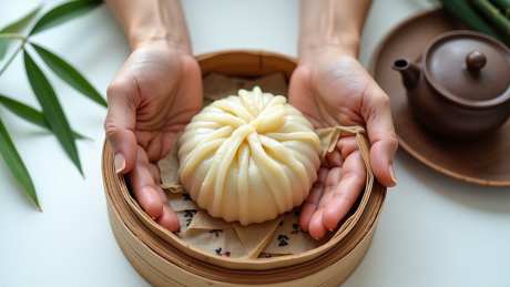 包在竹盘上的包子_AI图片下载_euler采样_1536X864像素-美食,蒸笼,中式-作品编号:2025051817134019-志设-zs9.com