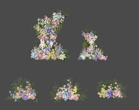 粉色花束素材_源文件下载_PSD格式_908X720像素-婚礼素材,莫奈风花束,粉紫色-作品编号:2025051916495662-志设-zs9.com