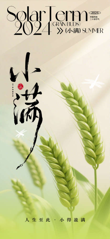 小满节气海报_源文件下载_PSD格式_1080X2332像素-丰收,稻穗,节气-作品编号:2025052012005366-志设-zs9.com