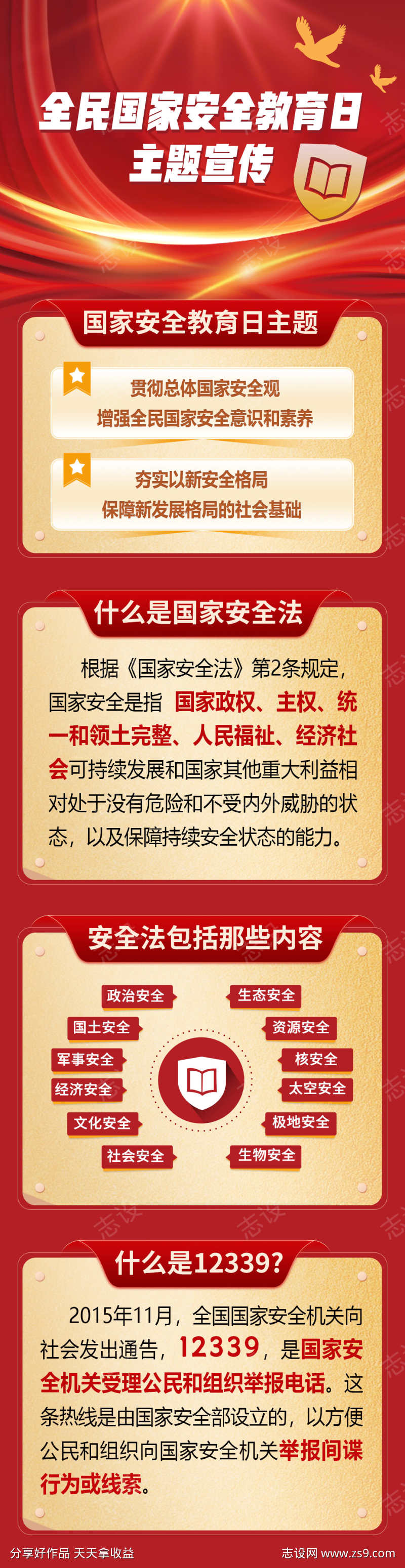 全民国家安全教育日主题宣传