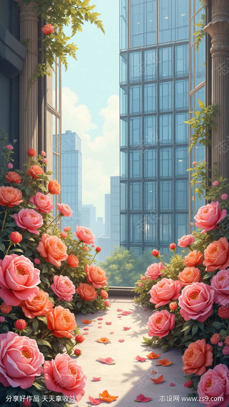 城市里的花朵