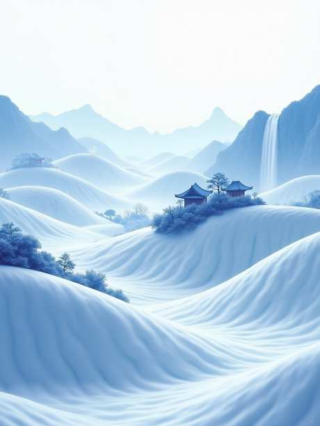 宁静的风景场景_AI图片下载_euler采样_960X1280像素-山脉,亭子,山脊-作品编号:2025052116216611-志设-zs9.com