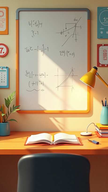 课桌上的日常_AI图片下载_euler采样_864X1536像素-数学,黑板,台灯-作品编号:2025052116359920-志设-zs9.com