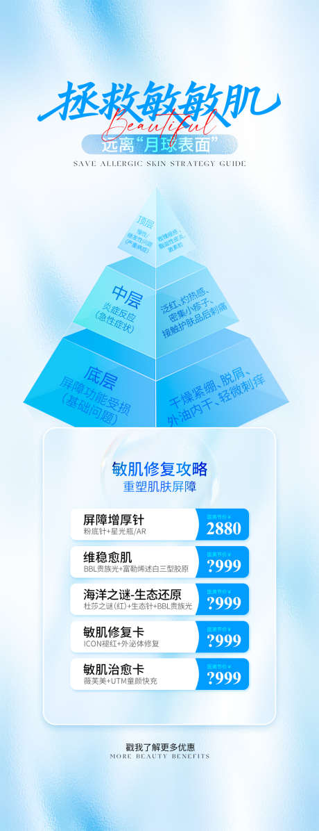 医美拯救敏感肌肤海报_源文件下载_PSD格式_1080X2809像素-蓝色,抗衰,肌肤-作品编号:2025052115216245-素材库-www.sucai1.cn
