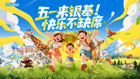五一乐园主画面_源文件下载_PSD格式_1920X1080像素-度假,旅游,出游-作品编号:2025052110399225-志͵设˜网