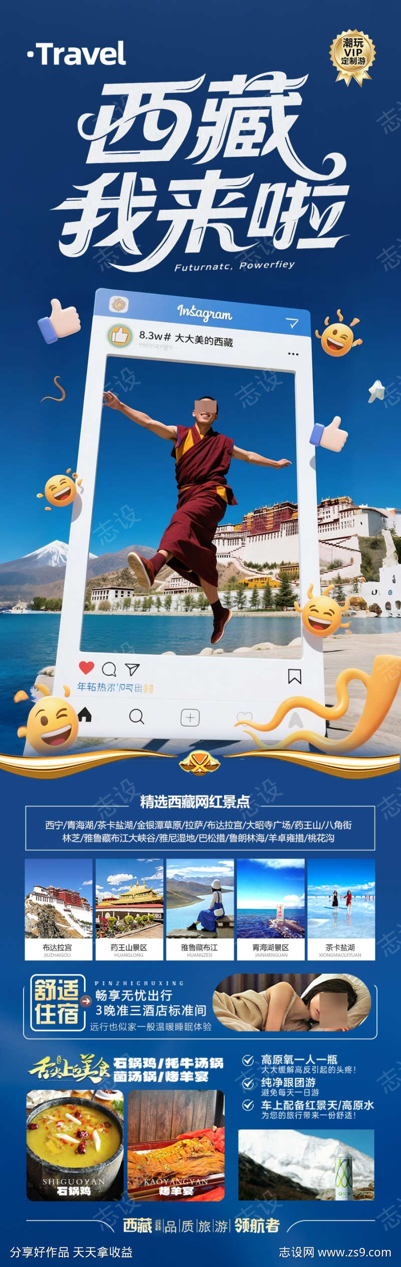 西藏旅游海报