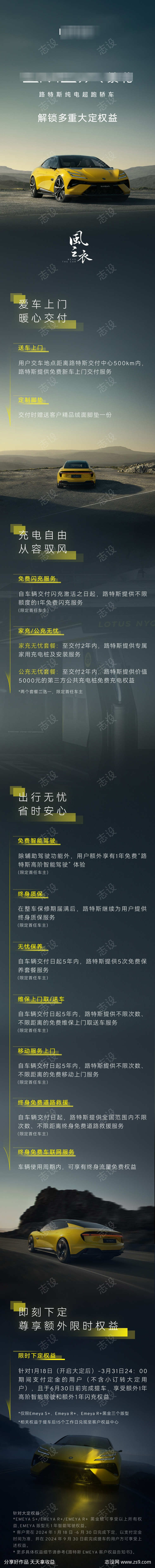 汽车上市权益海报