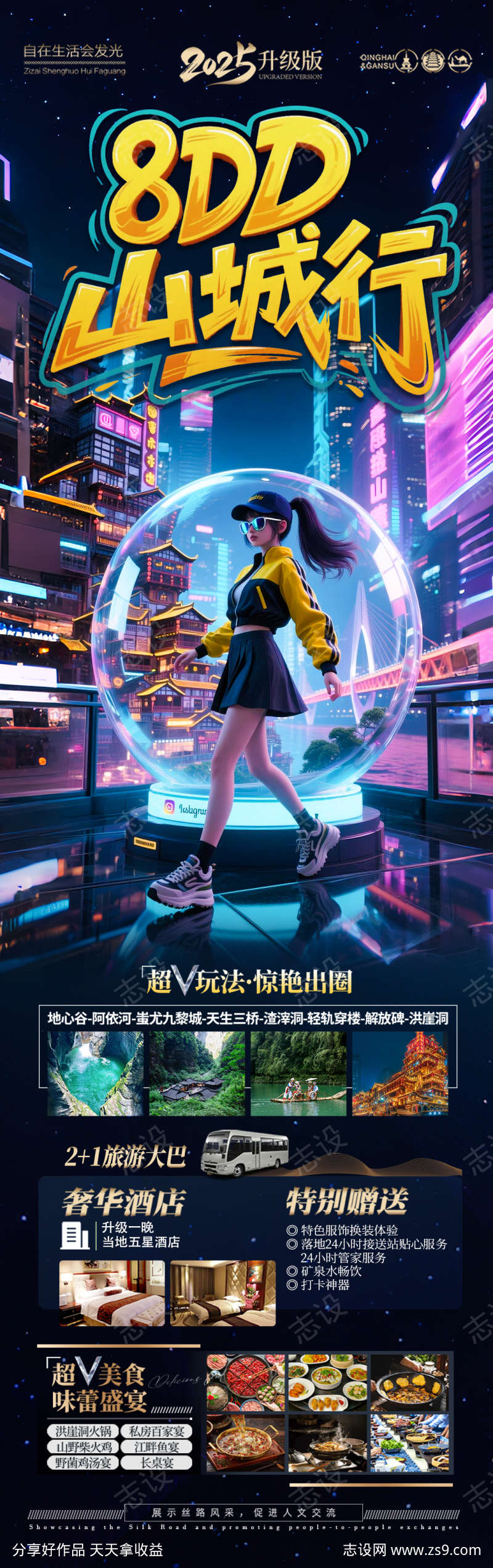 重庆四川成都旅游海报