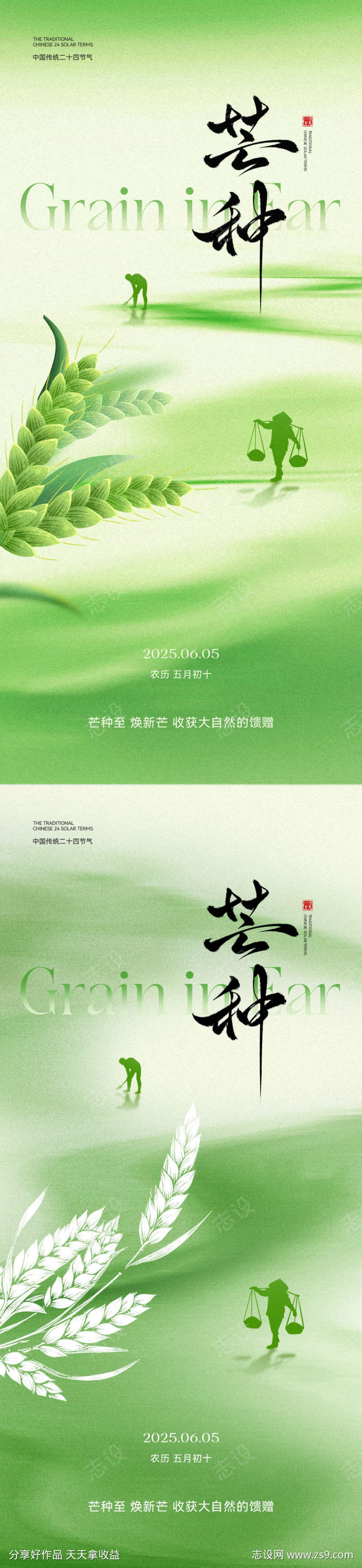芒种节气海报