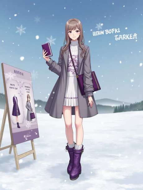 优雅的年轻女子_AI图片下载_euler采样_960X1280像素-卡通,冬天,时尚-作品编号:2025052214415788-志设-zs9.com