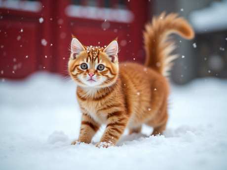 雪天可爱小猫_AI图片下载_euler采样_1280X960像素-摄影,猫咪,雪地-作品编号:2025052315505676-志设-zs9.com