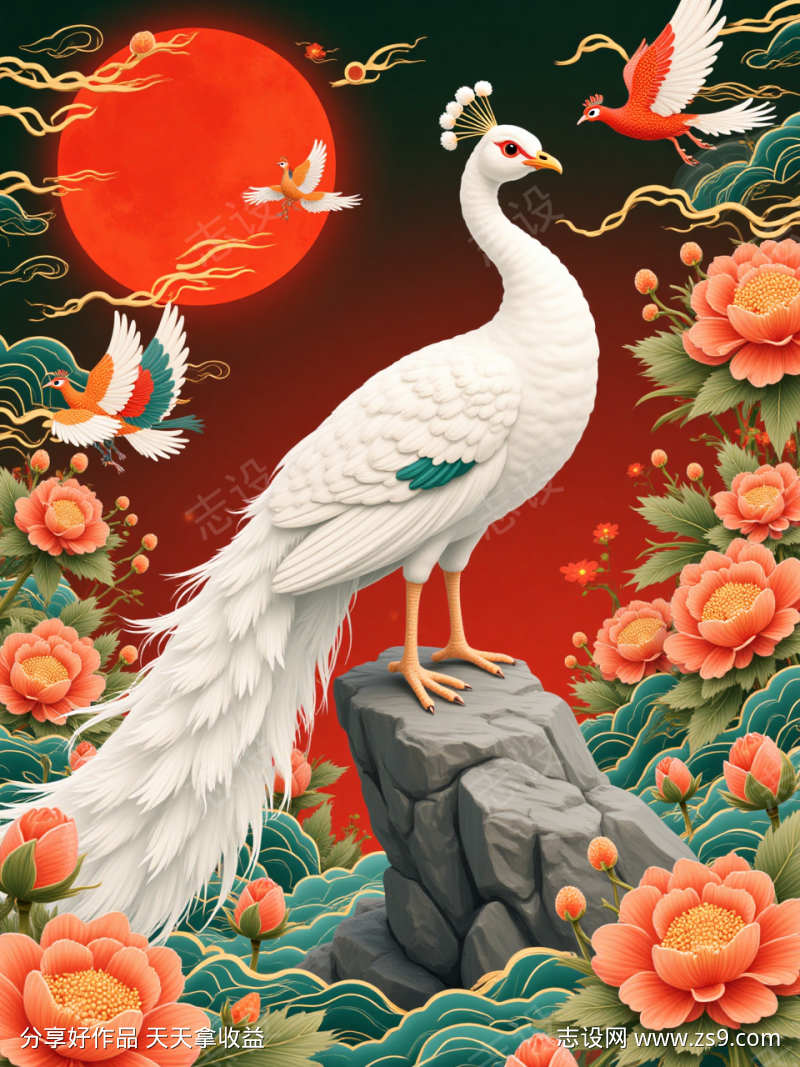白孔雀与吉祥的野兽