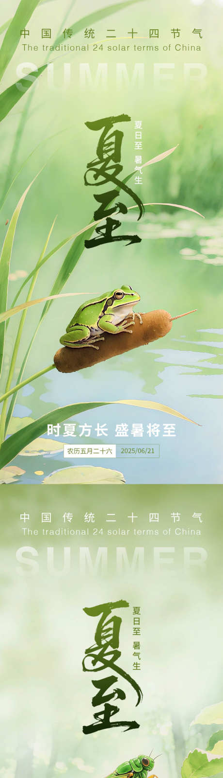夏至节气海报_源文件下载_PSD格式_1242X2268像素-节气,夏至,传统-作品编号:2025052716159655-志设-zs9.com