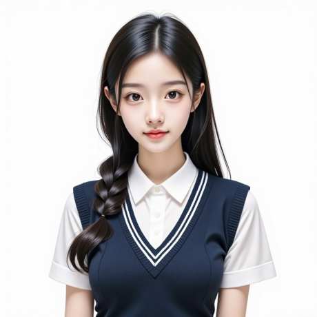 美女证件照_AI图片下载_euler采样_1024X1024像素-证件照,校服,女人-作品编号:2025052718546380-志设-zs9.com