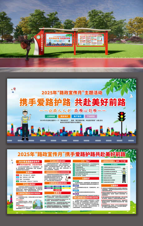 2025年路政宣传月知识宣传展板_源文件下载_CDR格式_2000X3154像素-宣传,知识,宣传月-作品编号:2025052809077363-志设-zs9.com