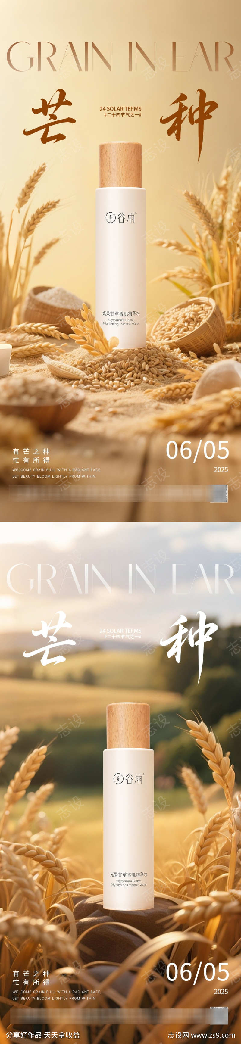 芒种系列节气海报