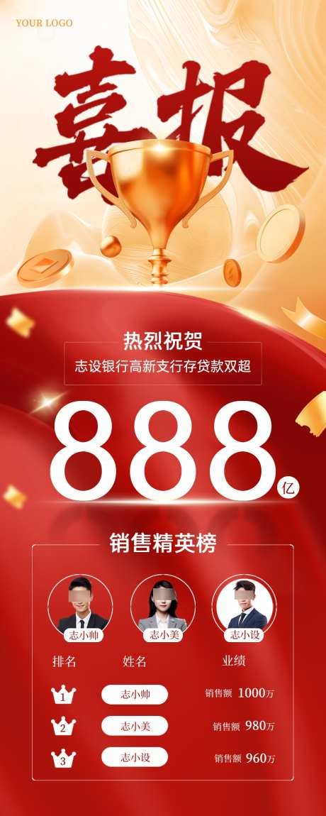红金风银行喜报荣誉激励海报_源文件下载_PSD格式_1080X2699像素-奖杯,银行,销售-作品编号:2025052811474291-素材库-www.sucai1.cn