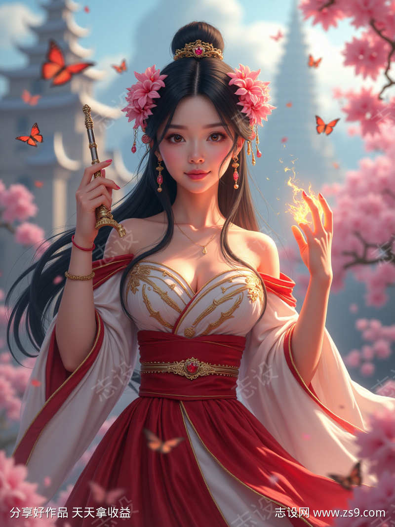 皮肤白皙的亚洲女性