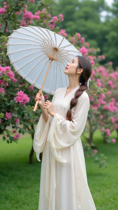宁静的女人_AI图片下载_euler采样_864X1536像素-花朵,古风,油纸伞-作品编号:2025052914201900-志设-zs9.com