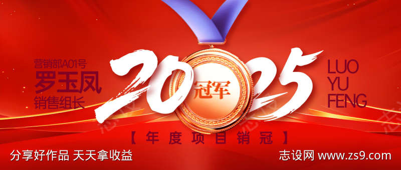 销售冠军表彰盛典背景板