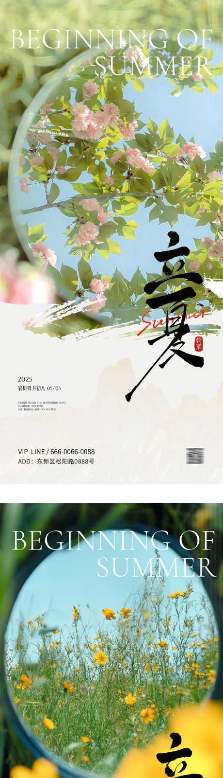 二十四节气立夏夏至海报_源文件下载_PSD格式_1181X7868像素-鲜花,花朵,夏至-作品编号:2025052909391468-志·设˒网