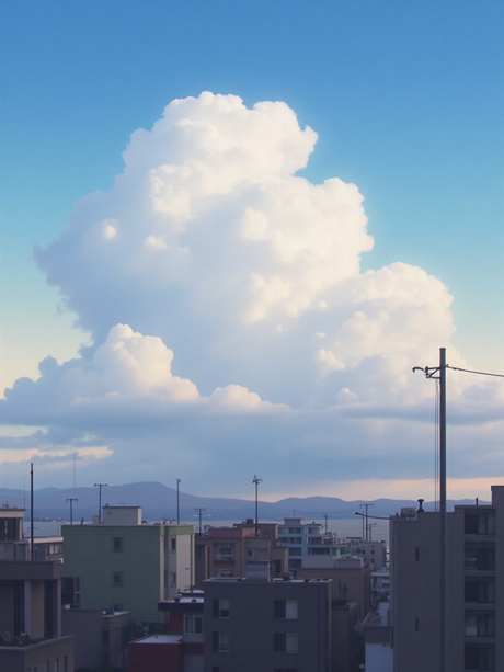 蓝天城市景观_AI图片下载_euler采样_960X1280像素-白云,景观,城市-作品编号:2025053015194877-志设-zs9.com