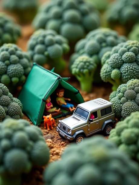 西兰花森林_AI图片下载_euler采样_960X1280像素-小狗,越野车,帐篷-作品编号:2025053015402394-志设-zs9.com