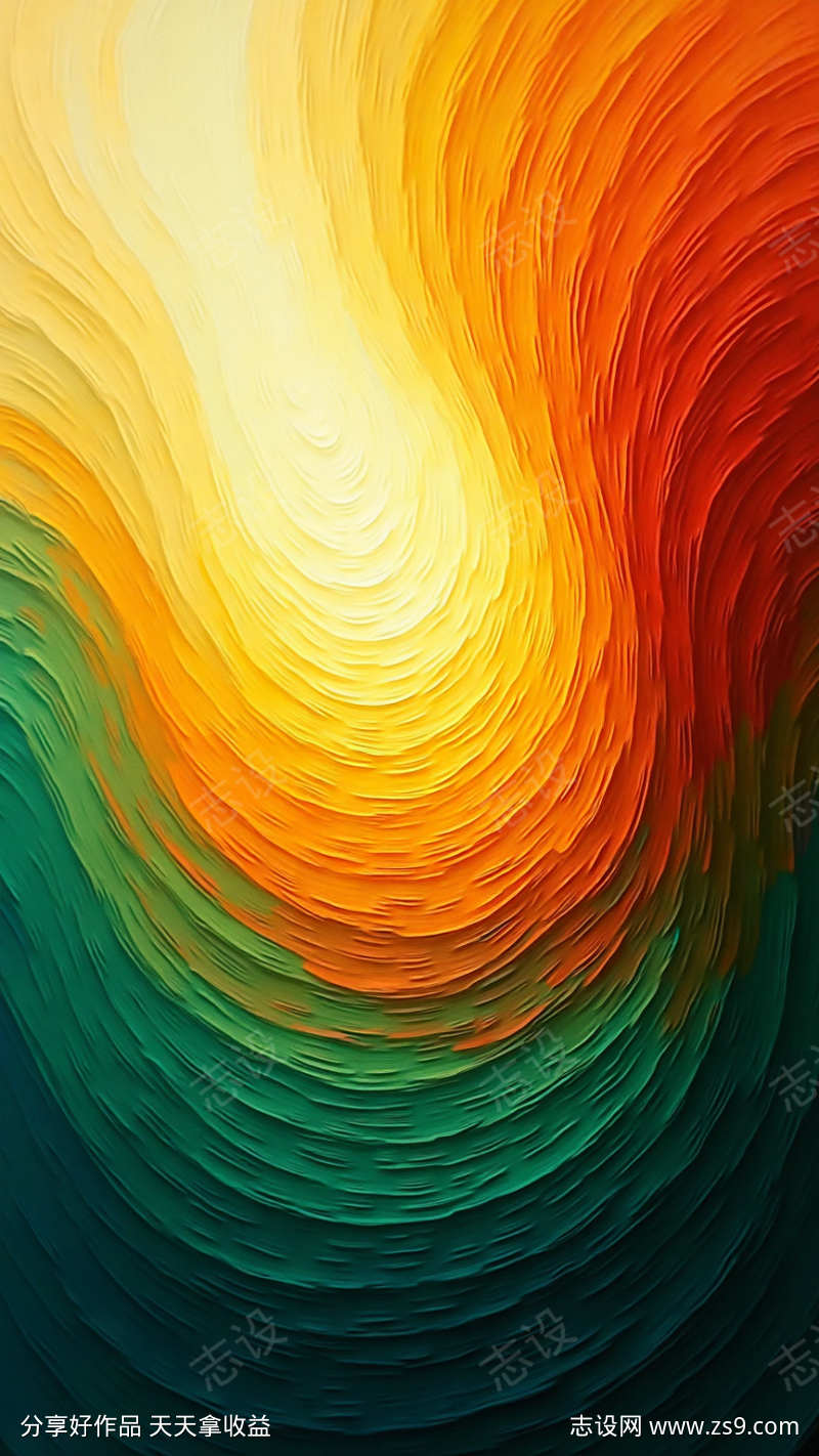 黄绿色质感渐变纹理背景