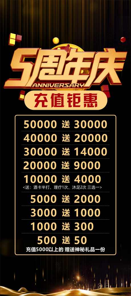 周年庆促销展架海报_源文件下载_CDR格式_2000X5000像素-庆典,优惠,海报-作品编号:2025060116218427-志设